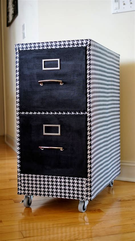 cover metal file cabinet with fabric|covering metal cabinets with fabric.